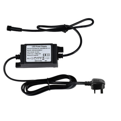 Led Driver Adapter 12 W 12 VPower Supply Waterproof Ip 67Low Voltage Transformers For Indarun / Geyueya Home / Fvtled Decking from B&Q