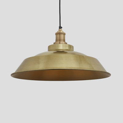 Industville Brooklyn Step Pendant16 InchBrassBrass Holder from B&Q