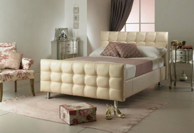 Stratus Interiors Malta Cubed Upholstered Bed Frame Plush VelvetDoorstep Delivery Only No AssemblyKingGas Lift Ottoman Storage Type from B&Q