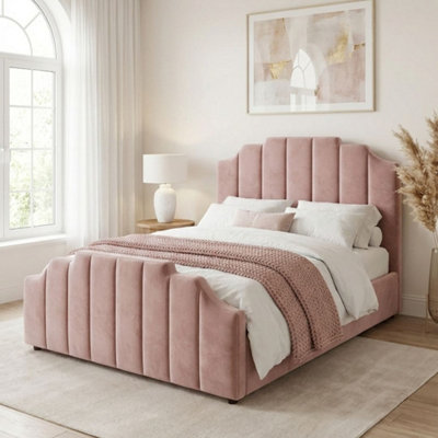 Stratus Interiors Supreme Bed Panelled Head And FootboardDoorstep Delivery Only No AssemblySmall DoubleGas Lift Ottoman Storage Type from B&Q