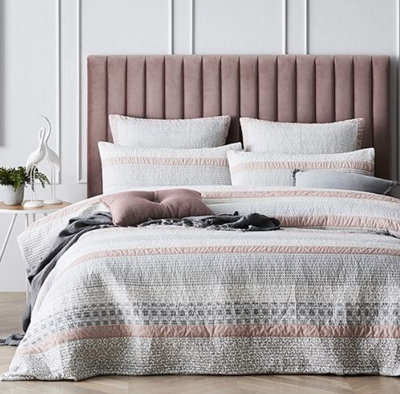 Stratus Interiors Romana Slim Panelled Upholstered Bed FrameDoorstep Delivery Only No AssemblySuper KingGas Lift Ottoman Storage Type from B&Q