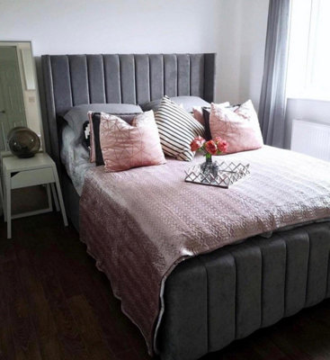 Stratus Interiors Oulton Wing Back Panelled Bed FrameAdd Professional Assembly And Delivery To Room Of ChoiceSmall DoubleNo Storage Type from B&Q