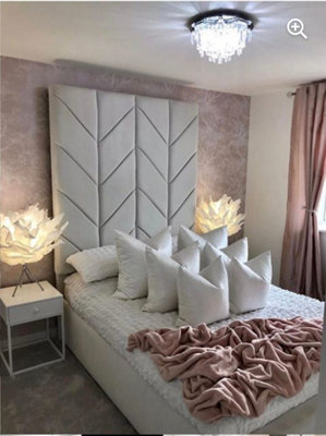 Stratus Interiors Buckingham Tall Panel Bed FrameDoorstep Delivery Only No AssemblySingleGas Lift Ottoman Storage Type from B&Q