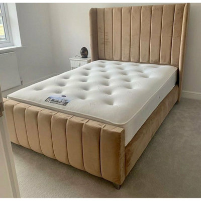 Stratus Interiors Oulton Wing Back Panelled Bed FrameAdd Professional Assembly And Delivery To Room Of ChoiceDoubleNo Storage Type from B&Q