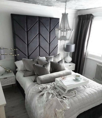 Stratus Interiors Buckingham Tall Panel Bed FrameAdd Professional Assembly And Delivery To Room Of ChoiceKingNo Storage Type from B&Q