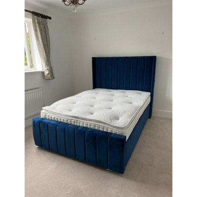 Stratus Interiors Oulton Wing Back Panelled Bed FrameDoorstep Delivery Only No AssemblySingleGas Lift Ottoman Storage Type from B&Q