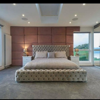 Stratus Interiors Ambassador Chesterfield Upholstered Platform Bed FrameAdd Professional Assembly & Delivery- Super KingNo Storage Type from B&Q