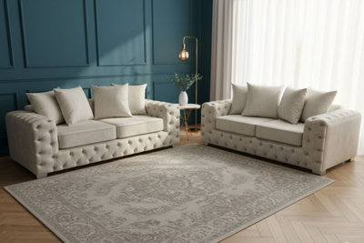 Stratus Interiors Ashley Corner Sofa Chesterfield Scatter BackScatter Back (Smaller)Doorstep Delivery Only No Assembly3 And 2 Seater Set from B&Q