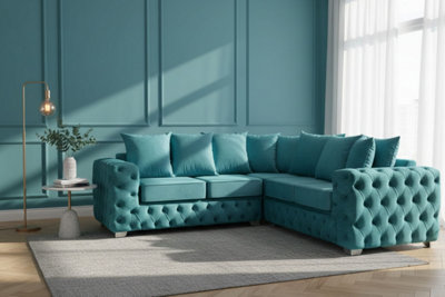 Stratus Interiors Ashley Corner Sofa Chesterfield Scatter BackFull Back (Larger)Doorstep Delivery Only No Assembly2 Seater from B&Q