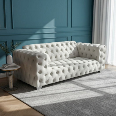 Stratus Interiors Ashley Corner Sofa Chesterfield Scatter BackFull Back (Larger)3 Seater from B&Q