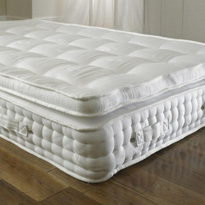 Stratus Interiors Nimbus Luxury 2000 Pocket Dual Layer Pillowtop Mattress Hand StitchedSingle from B&Q