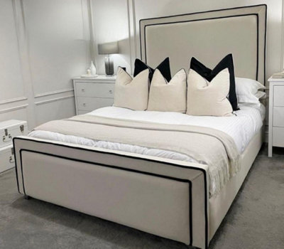 Stratus Interiors Grand Ambassador Divan Platform Bed Luxury Upholstered Storage Bed UkSmall DoubleGas Lift Storage from B&Q