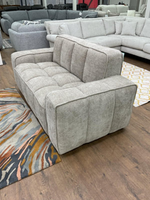 Stratus Interiors Paris Chunky Panel Sofa Plush ComfortStylish Design & Durable Build3 Seater from B&Q