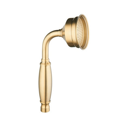 Beaumaris Brushed Brass Traditional Hand Shower from B&Q