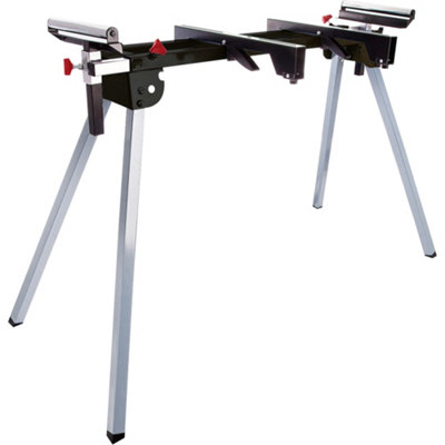 B&Q -  Excel Universal Mitre Saw Stand With Extendable Roller Heavy Duty Folding Leg SupportAdjustable HeightDiy & Trade Use