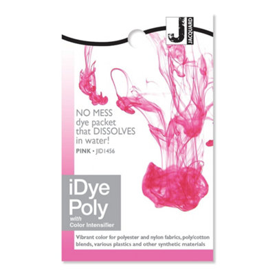 Pink Jacquard Idye Poly Synthetic Fabric Dye from B&Q