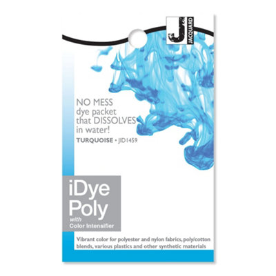 Turquoise Jacquard Idye Poly Synthetic Fabric Dye from B&Q
