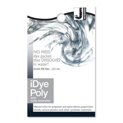 Gun Metal Jacquard Idye Poly Synthetic Fabric Dye from B&Q