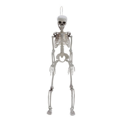 B&Q -  Realistic Full Body Poseable Skeleton Props Hanging Halloween Party Decoration 85Cm