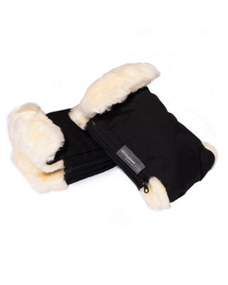 Natural Sheepskins Stroller Hand MittensBlack from B&Q