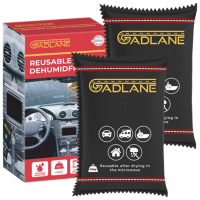 Gadlane Reusable Car Dehumidifier 350G (2 Pack) from B&Q