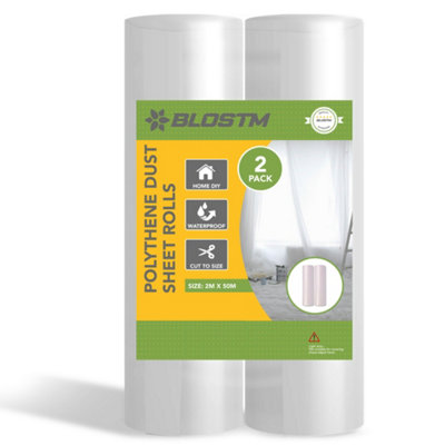 Blostm Polythene Dust Sheet Rolls from B&Q