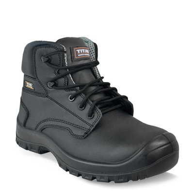 Titan Lithium S3S Metal-Free Lace Up Leather Safety Boots from B&Q