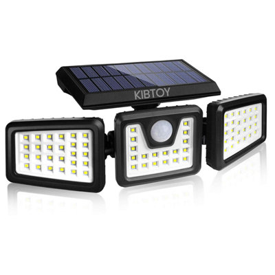 Kibtoy Solar Sensor Outdoor Bright Light Easy To InstallSecurity With 360 Wide Lighting Angle Ip 65 Waterproof For Front from B&Q