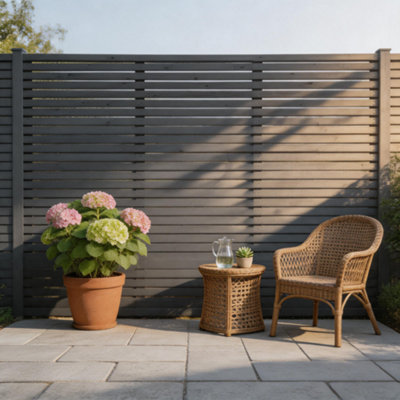 Garden Sanctuary Overlap Pravacy Panel Garden Timber Fence Panel 180Cm W X 150Cm H from B&Q