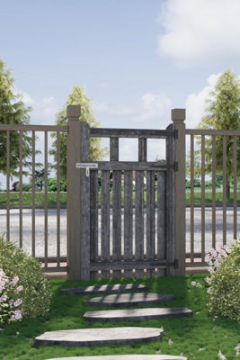 Garden Sanctuary Outdoor Pedestrian Gate Wooden Freestanding Fence Door 76Cm W X 120Cm H from B&Q