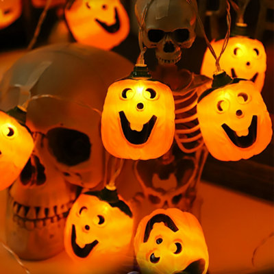 B&Q -  Halloween Pumpkin Battery Powered Led 3M String Lights Battery Not Included