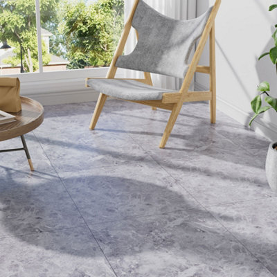 Thehotsale 24Pcs Marble Texture Self-Adhesive Pvc Flooring Tile Square Flooring Tile from B&Q