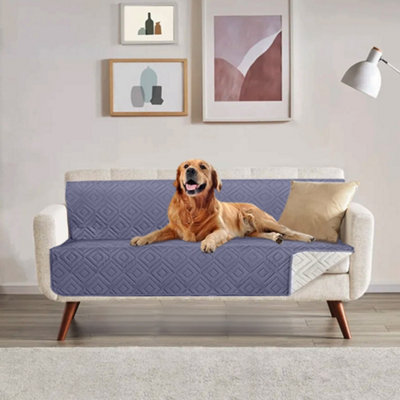 B&Q -  210Cm W X 170Cm D Washable Pets Sleeping Mat Rectangle Mat For BedSofaFloor In Grey