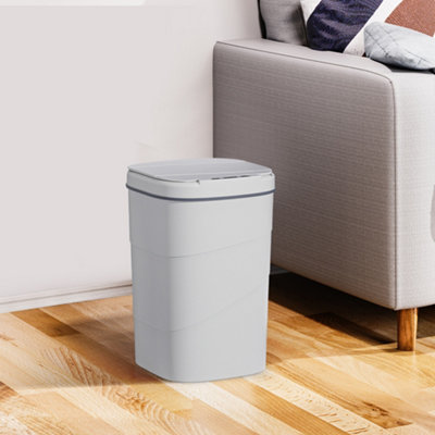 Thehotsale 18L White Smart Sensor Waterproof Rubbish Bin With Lid For Kitchen,bathroom,living Room,23X21.6X33.8 Cm from B&Q
