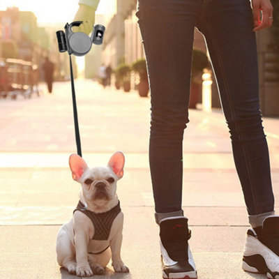Living And Home Retractable Dog Lead Training Pet Leash Extendable Grey from B&Q
