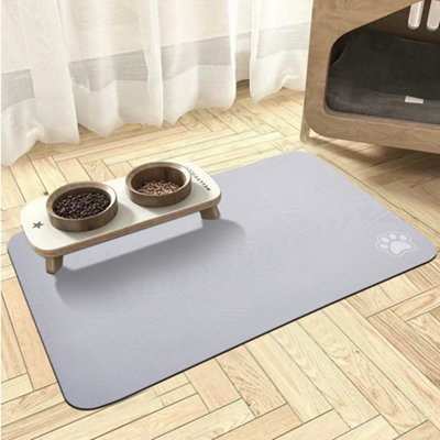 Thehotsale Light Grey Washable Diatom Mud Pet Mat With Nonslip Bottom from B&Q
