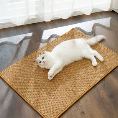 Thehotsale 50X25Cm Pseudo-Sisal Anti-Slip Cat Scratching Mat Pet Scratcher Pad Sofa Protector from B&Q