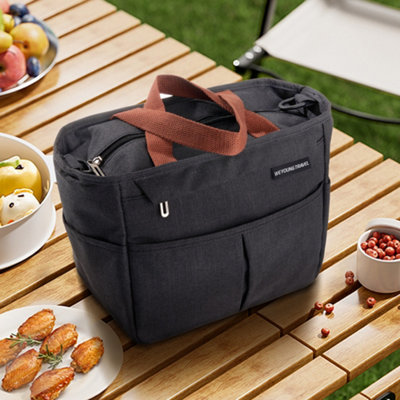 Thehotsale 6.5L Waterproof Insulated Lunch BagBlack from B&Q