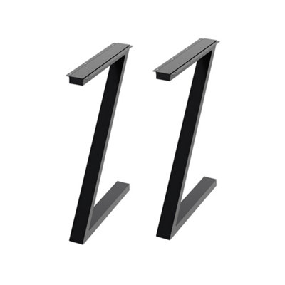 Thehotsale 2Pcs Anti-Slip Black Iron Table Legs In 71Cm Height from B&Q