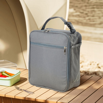 Thehotsale Portable Insulated Lunch Bag In Grey from B&Q