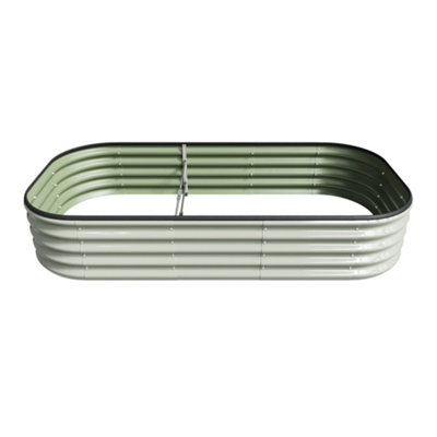 Thehotsale 160Cm W X 80Cm D Galvanized Steel Raised Garden Bed from B&Q