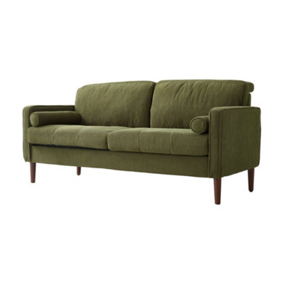 Thehotsale Green Upholstered Two-Seater Sofa Armchair from B&Q