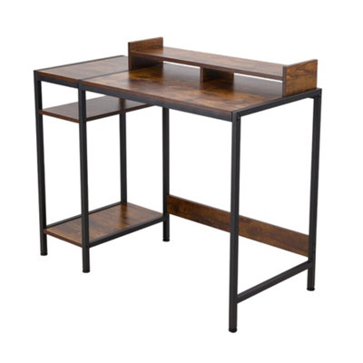 Thehotsale Retro Office Desk Office Table With Monitor Stand from B&Q