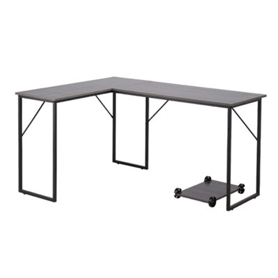 Thehotsale Modern L-Shaped Office Desk Office Table With Movable Stand from B&Q