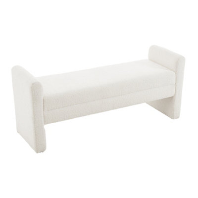 Darphe Teddy Upholstered H-Shaped Bench from B&Q