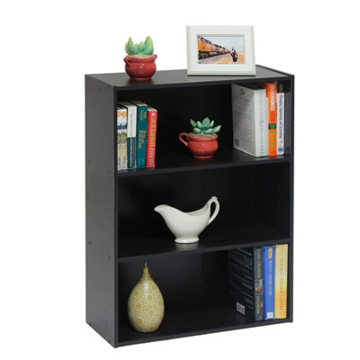 Walplus Furinno Pasir 3-Tier Open ShelfEspresso from B&Q