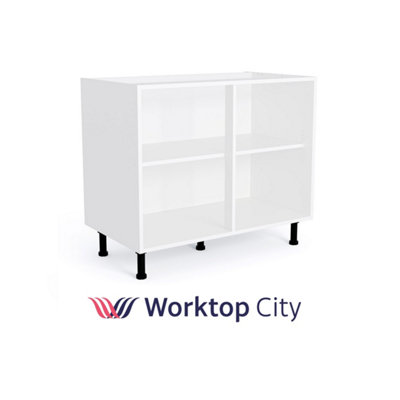  - Kitchen Base Unit Cabinet 1000mm White  By K-Cab