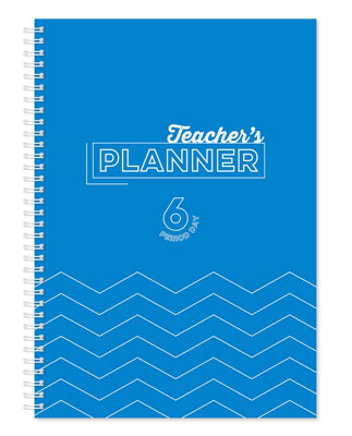 Silvo Silvine A4 Teacher's Academic Planner With Durable Hardback Covers And 204 X6 Period Planner PagesBlue from B&Q