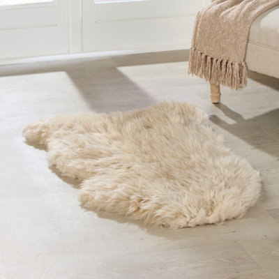 Native Natural Pure New Zealand Sheepskin Rug Xxl from B&Q