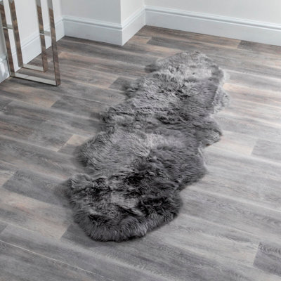 Native Natural Luxurious Double Sheepskin Rug from B&Q